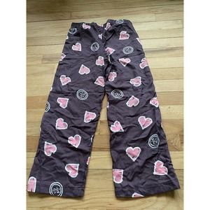 Life is Good Purple and Pink Heart Pajama Lounge Pants